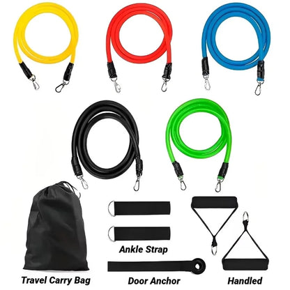 11pcs/Set Pull Rope Resistance Bands