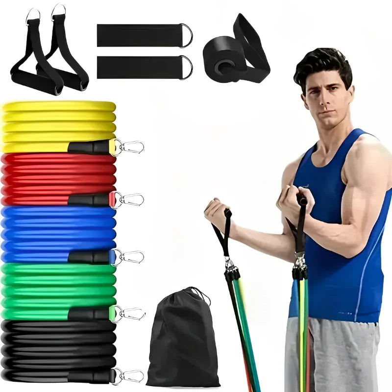11pcs/Set Pull Rope Resistance Bands