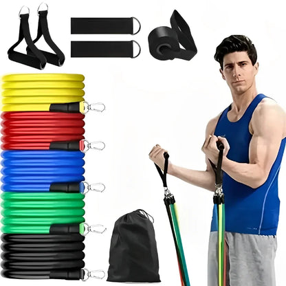 11pcs/Set Pull Rope Resistance Bands